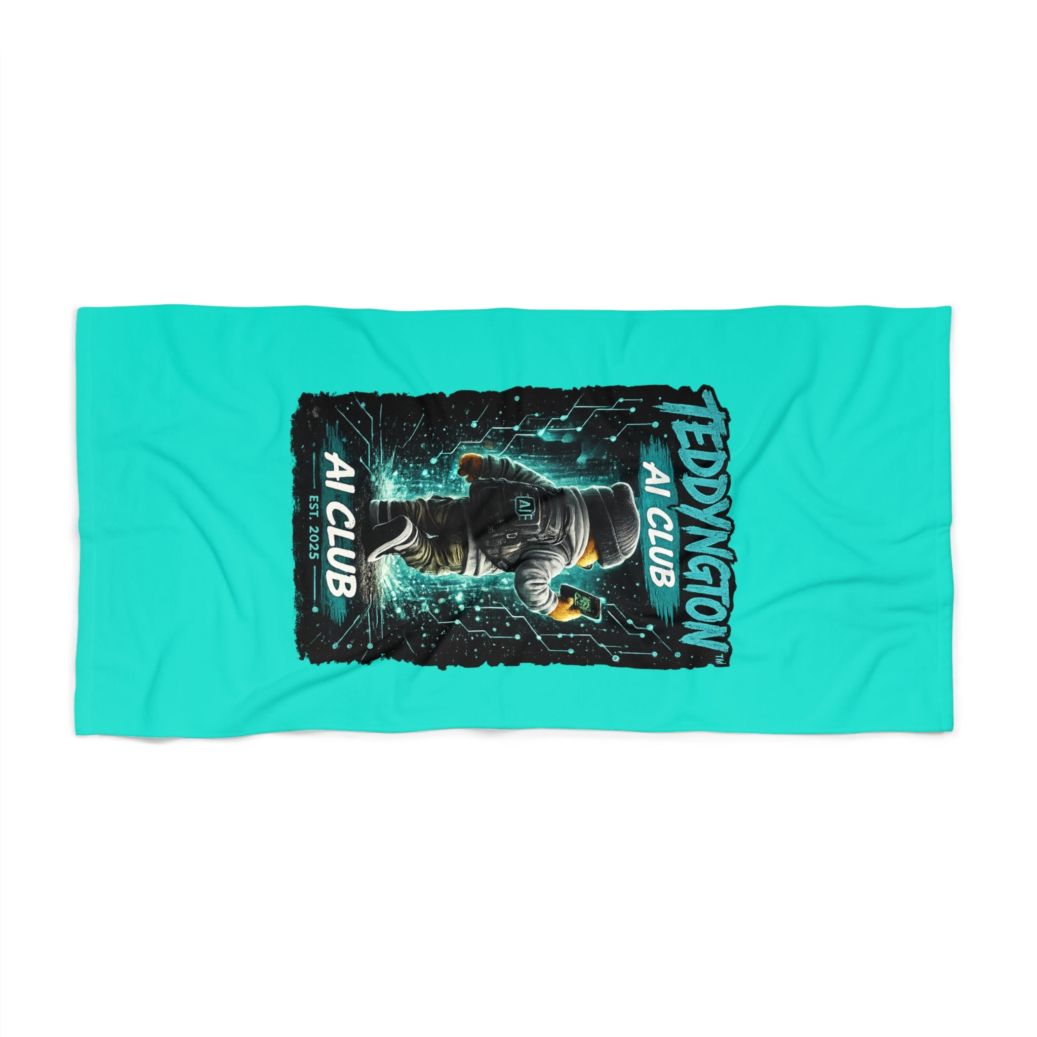Teddyington AI Club Beach Towel
