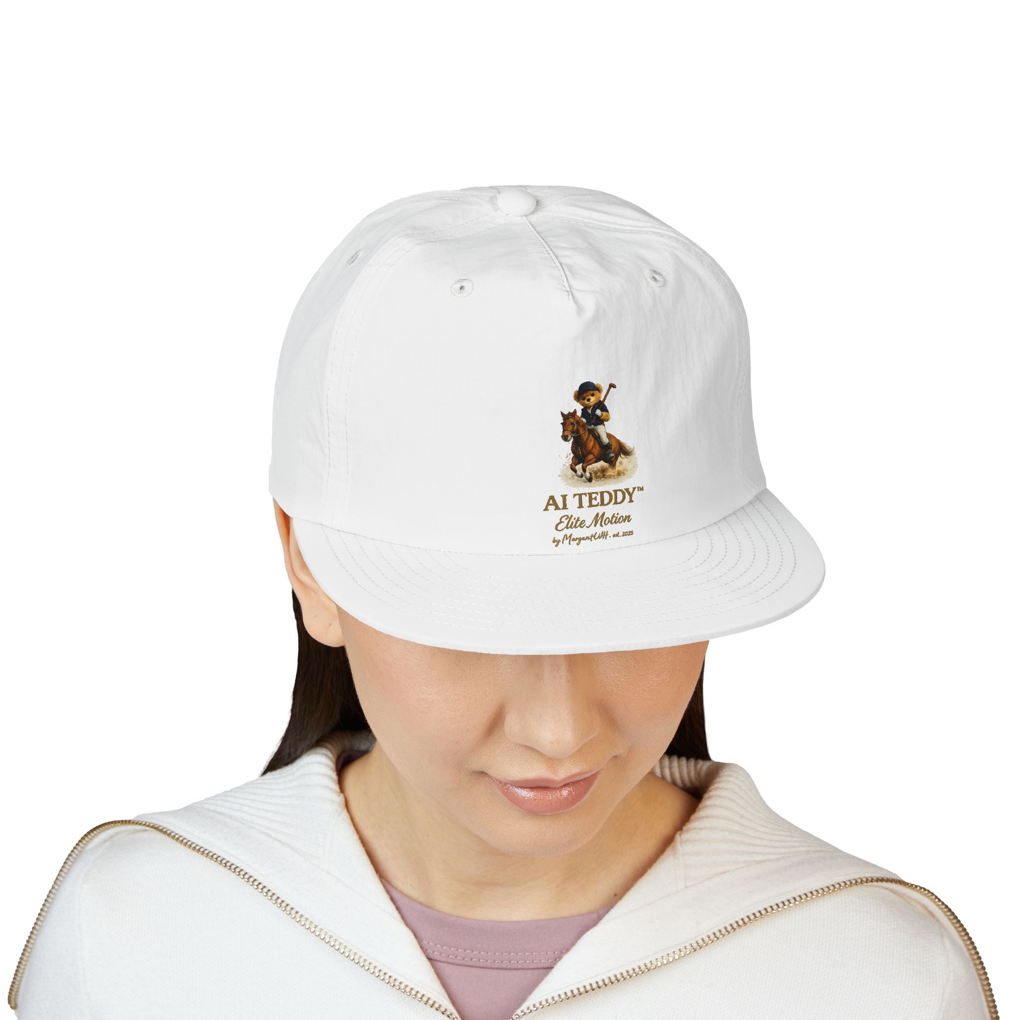 AI Teddy Equestrian Graphic Cap