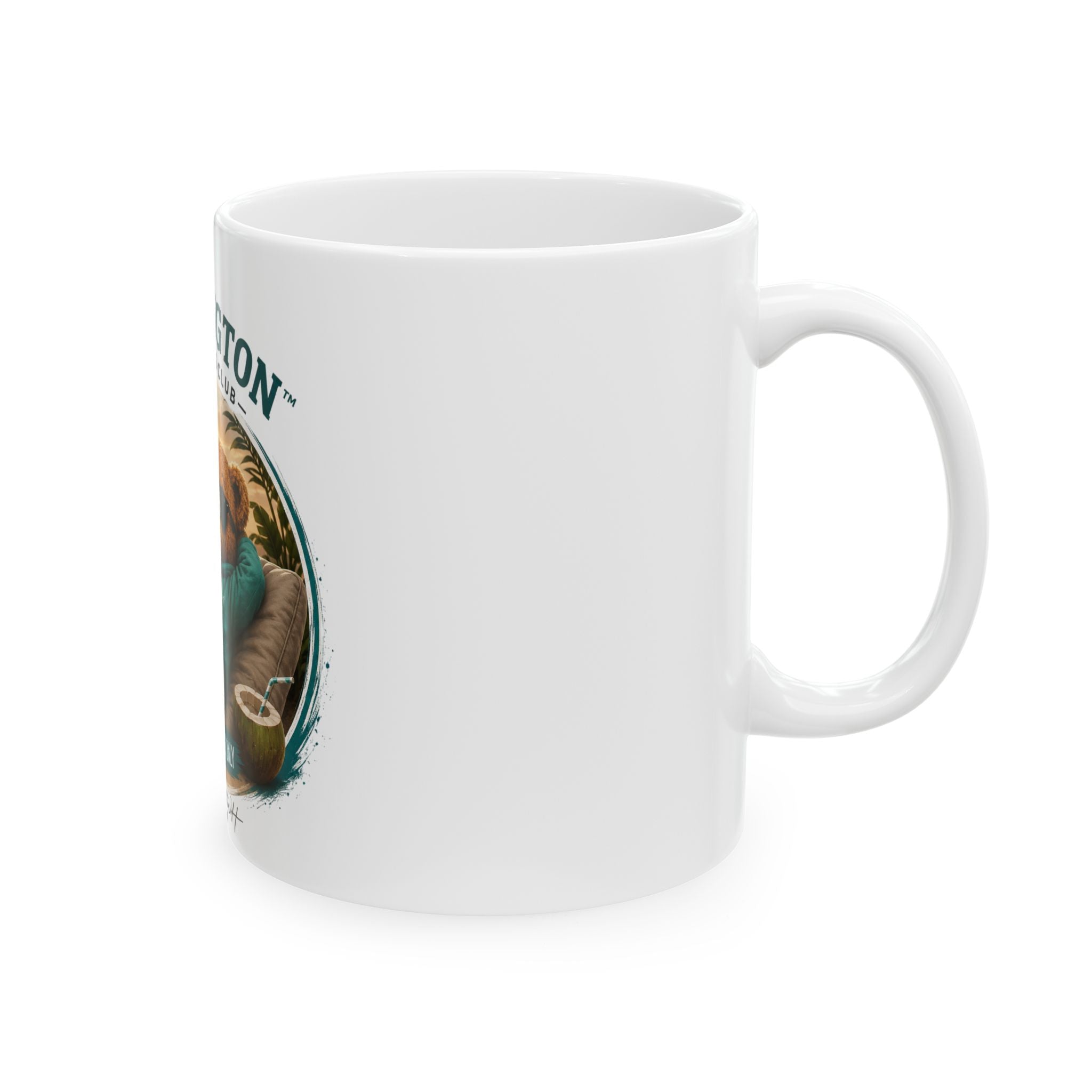 Teddyngton Wellness Club Ceramic Coffee Mug