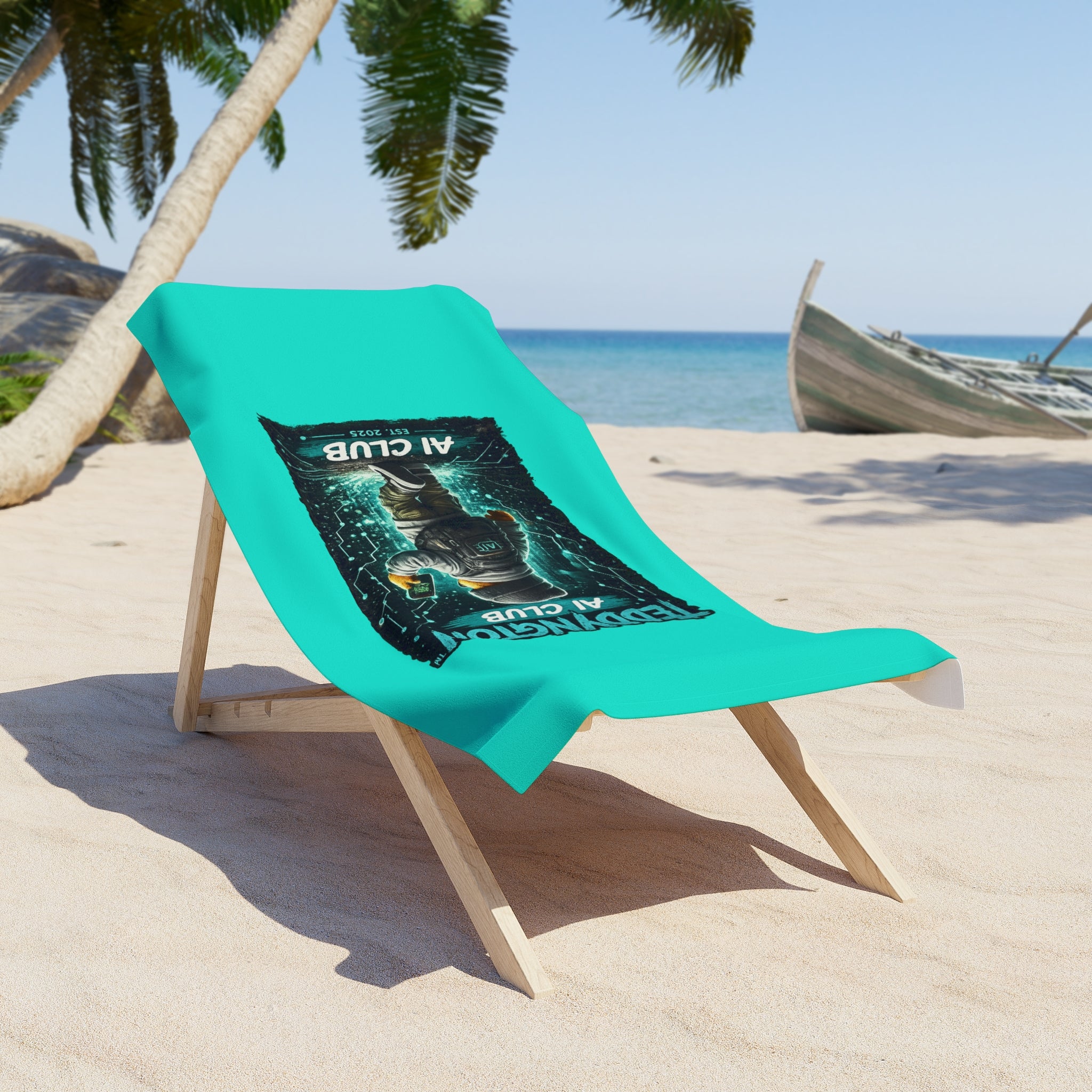 Teddyington AI Club Beach Towel