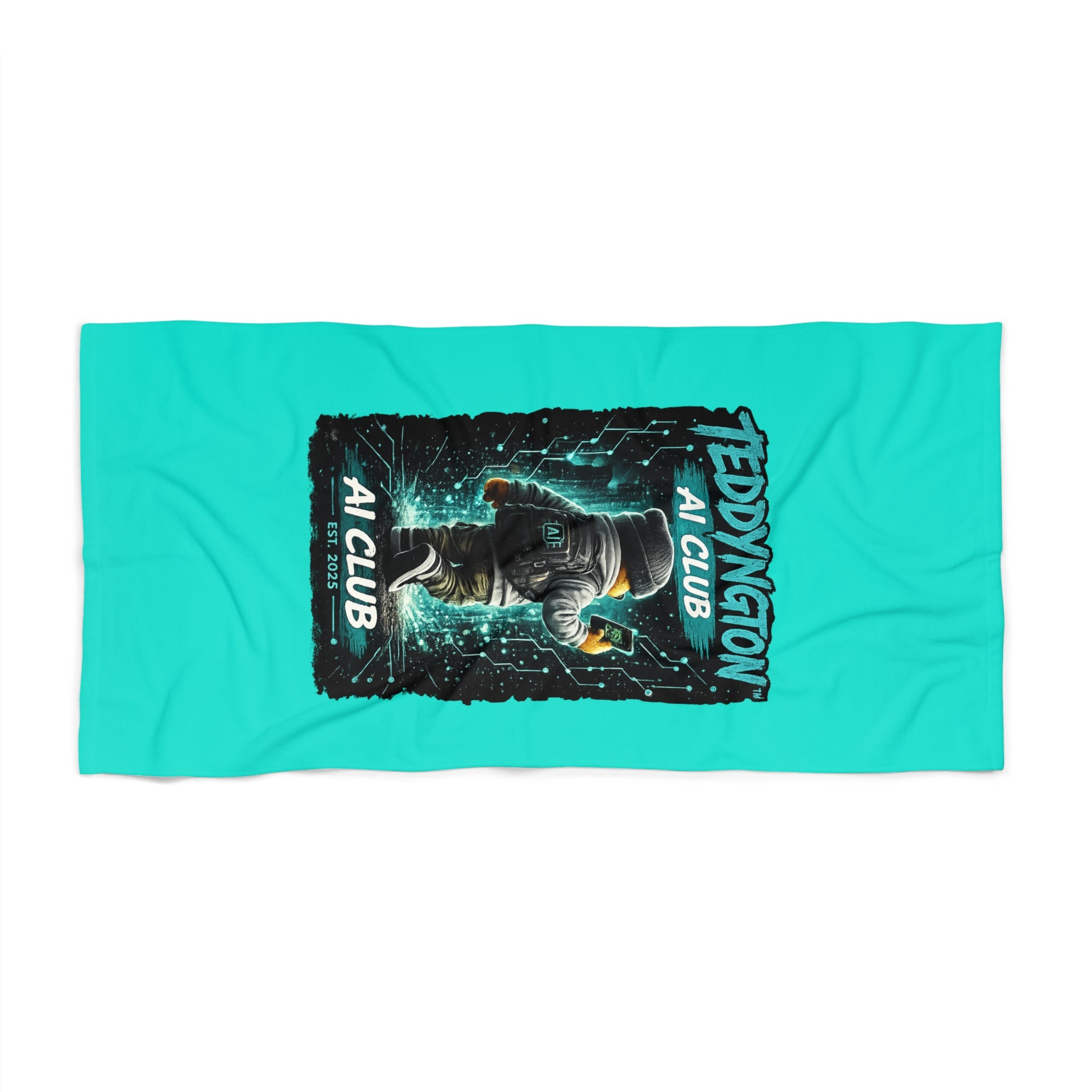 Teddyington AI Club Beach Towel