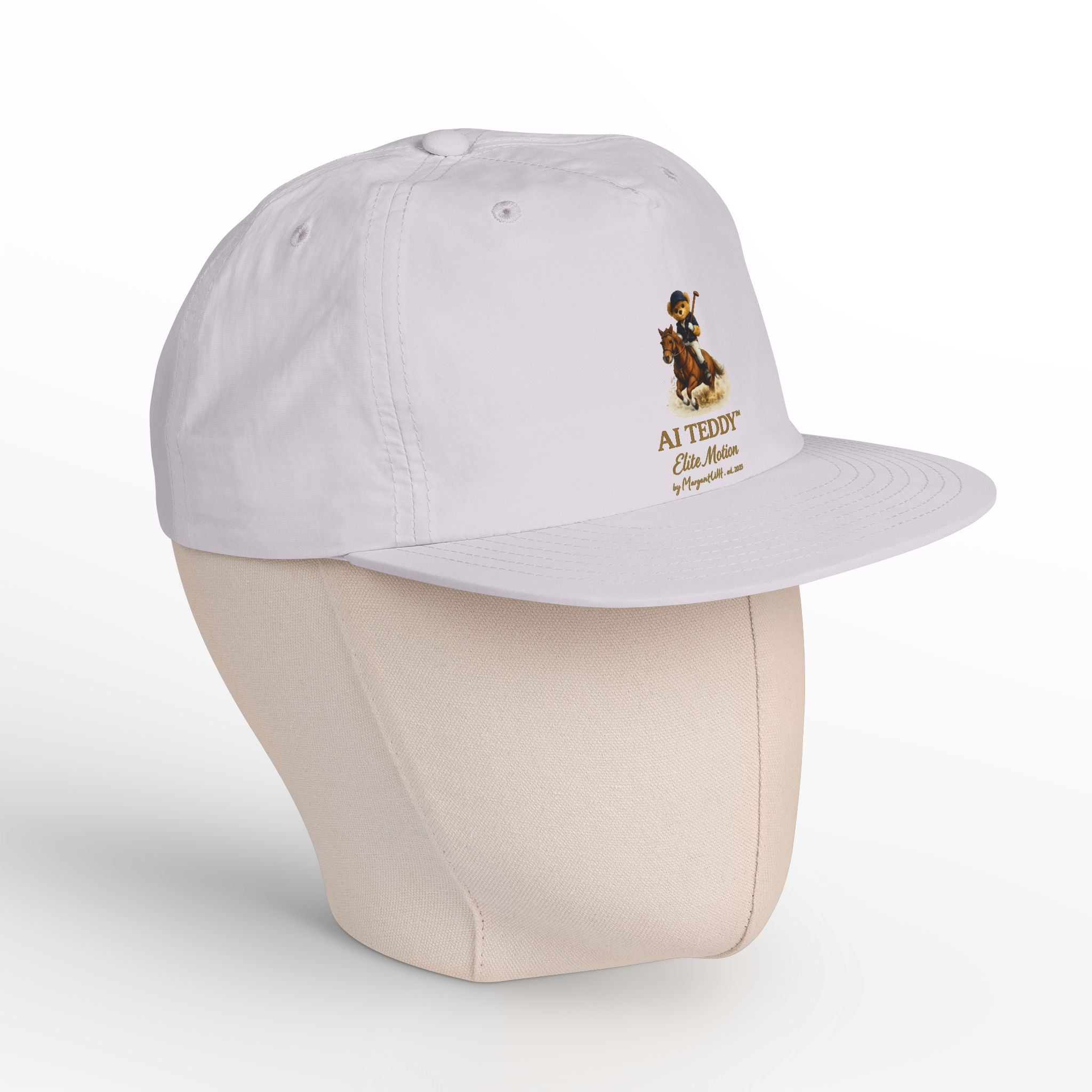 AI Teddy Equestrian Graphic Cap