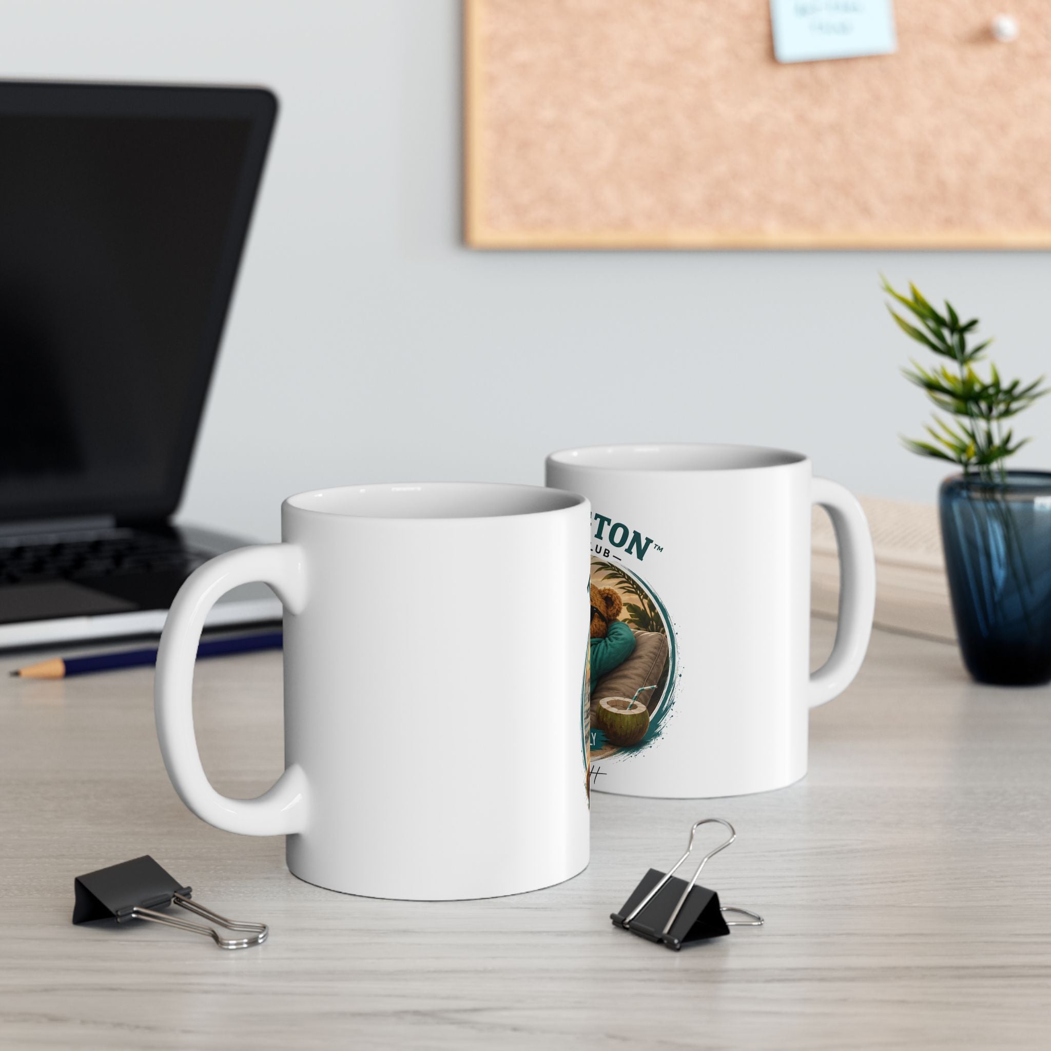 Teddyngton Wellness Club Ceramic Coffee Mug