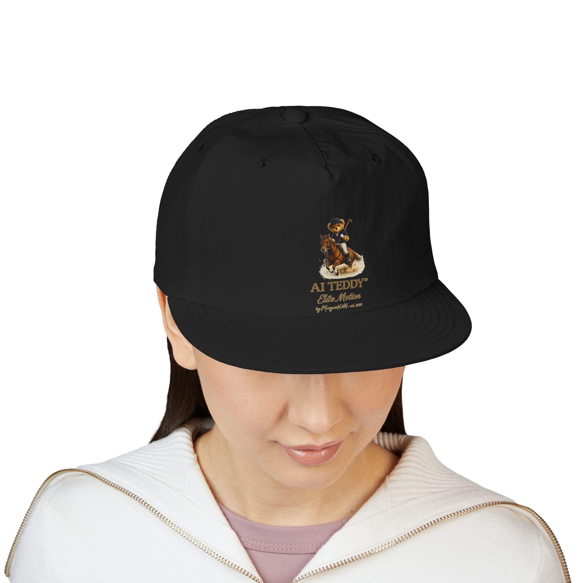 AI Teddy Equestrian Graphic Cap
