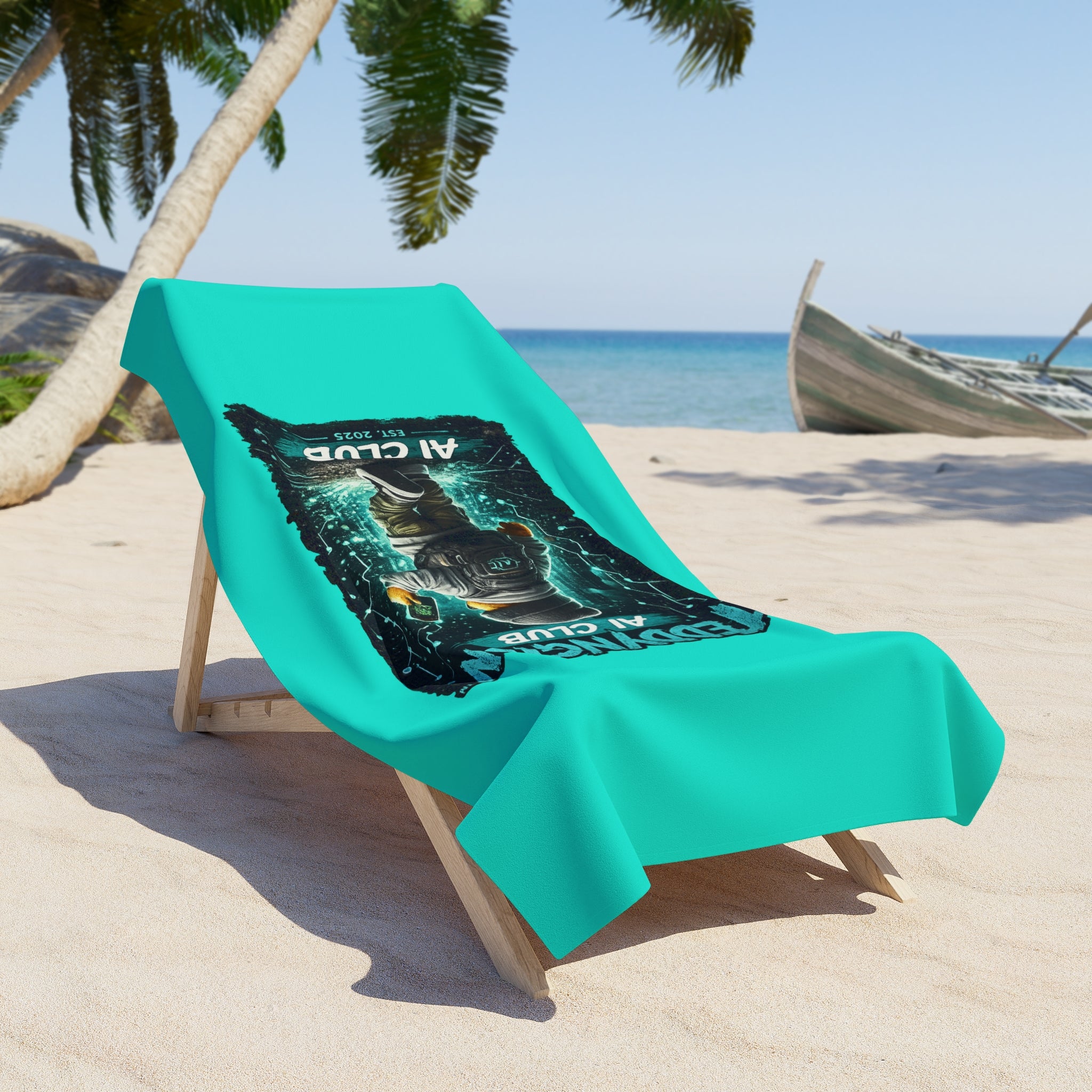 Teddyington AI Club Beach Towel