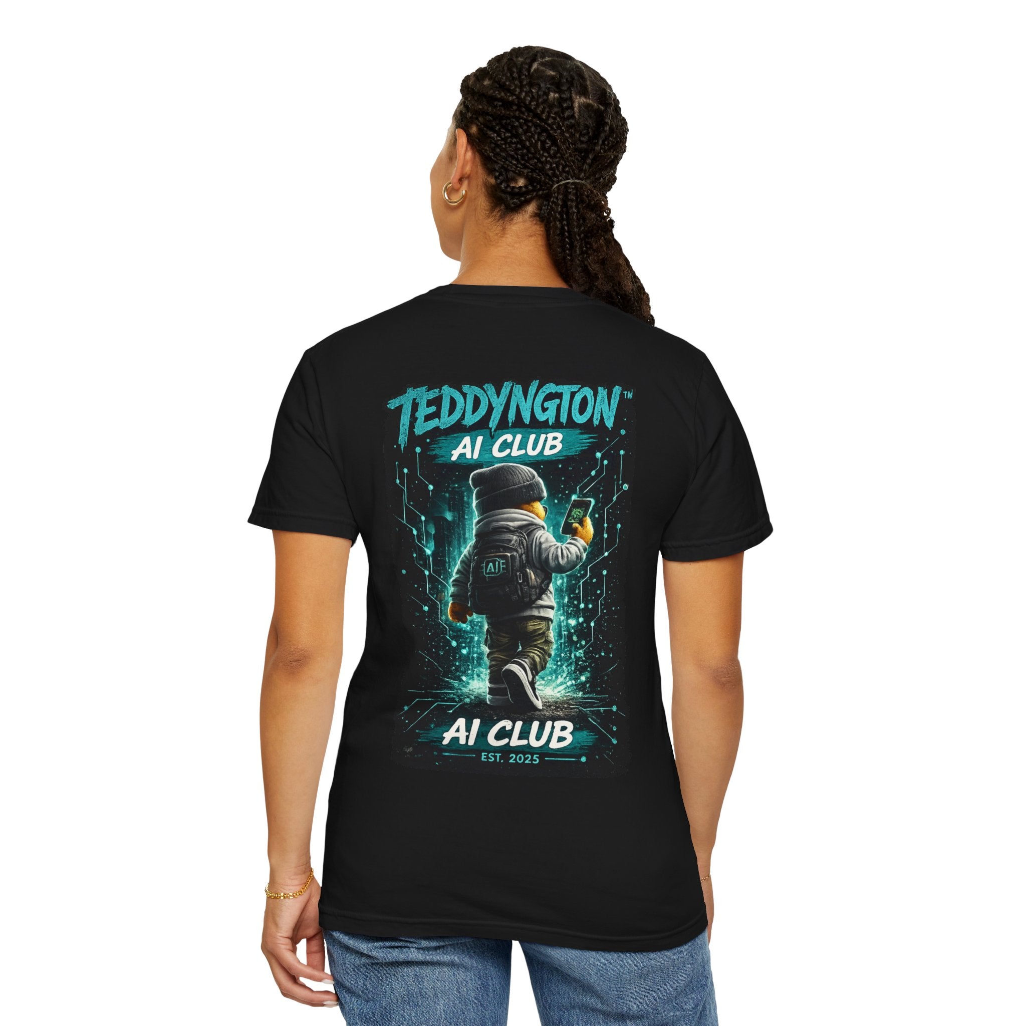 Teddyington Ai Club Front & Back Print T-Shirt