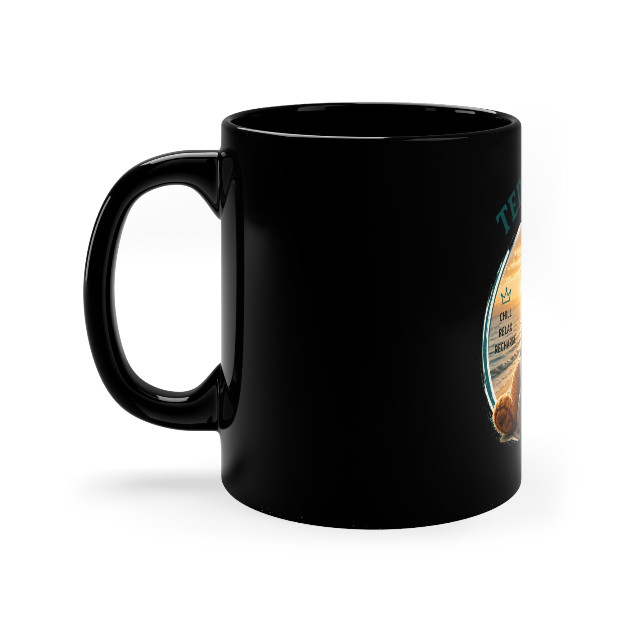 Teddyngton Wellness Club Black Coffee Mug