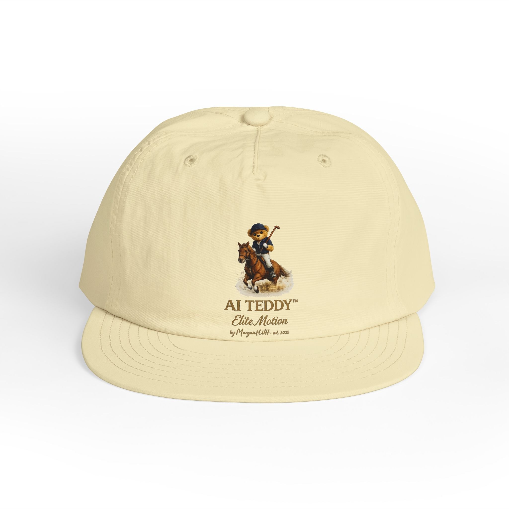 AI Teddy Equestrian Graphic Cap