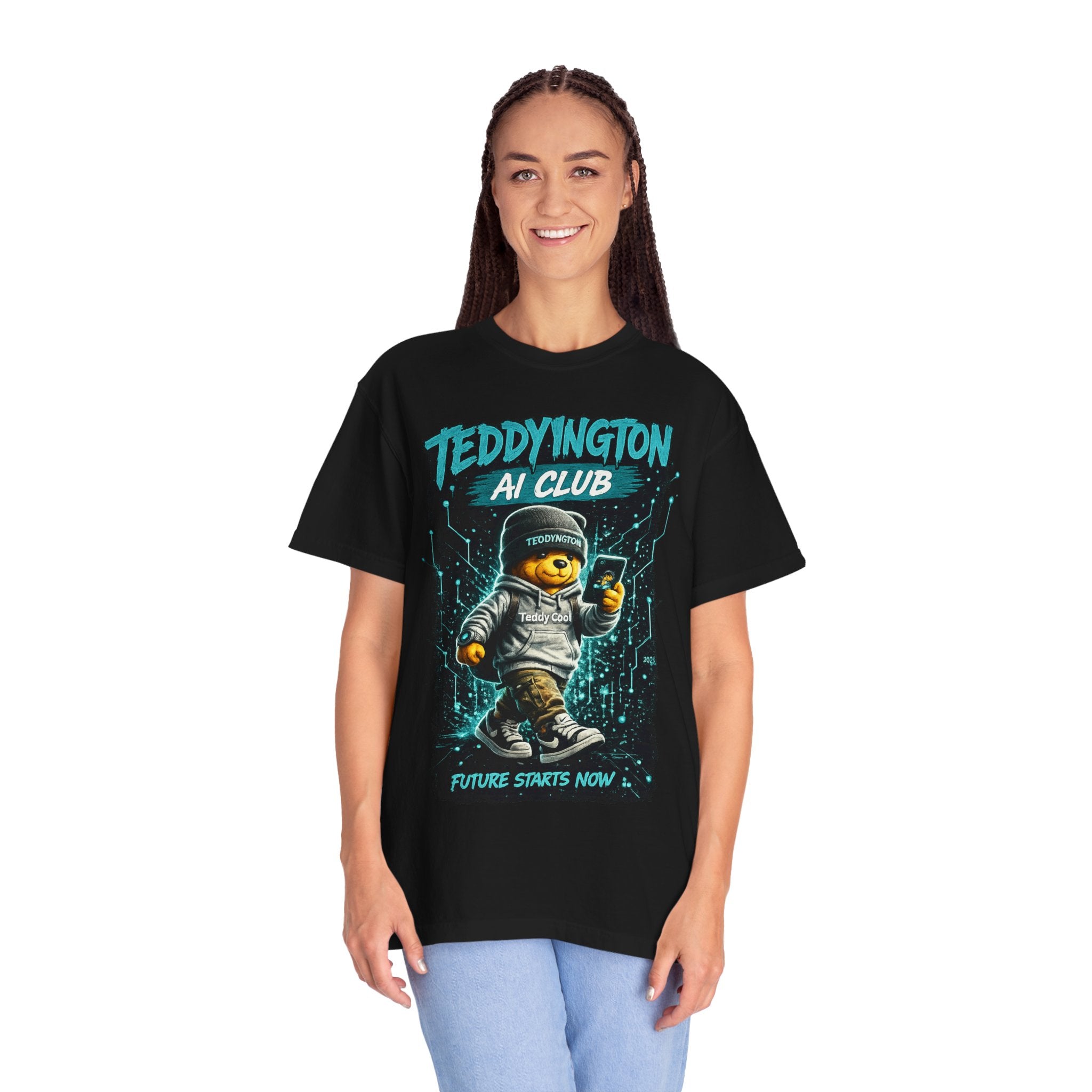 Teddyington Ai Club Front & Back Print T-Shirt