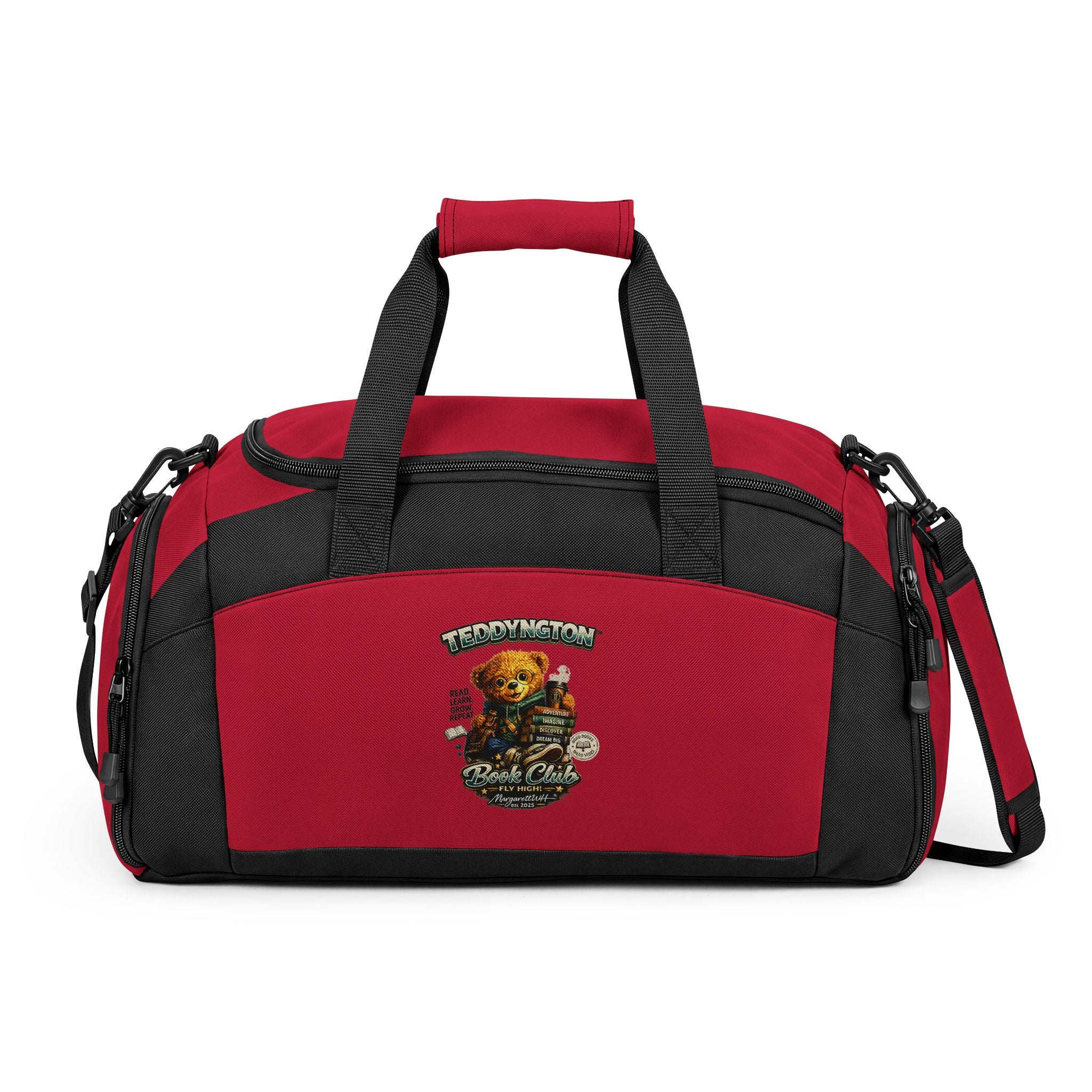 Book Lover Teddy Bear Gym Bag
