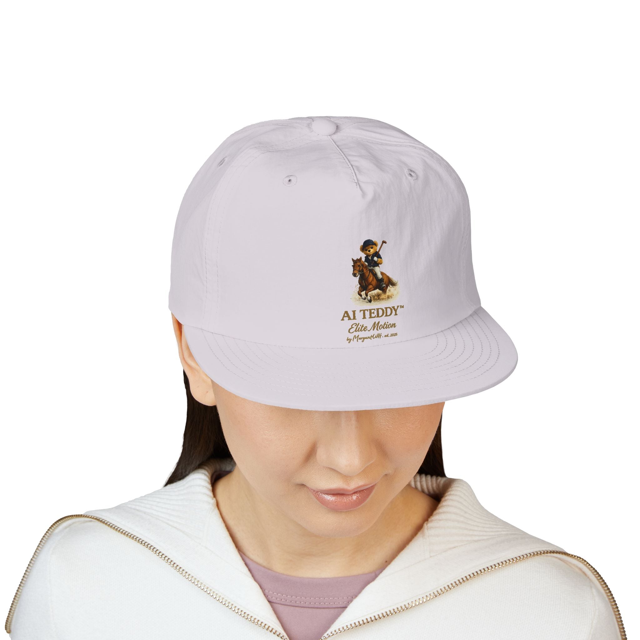 AI Teddy Equestrian Graphic Cap