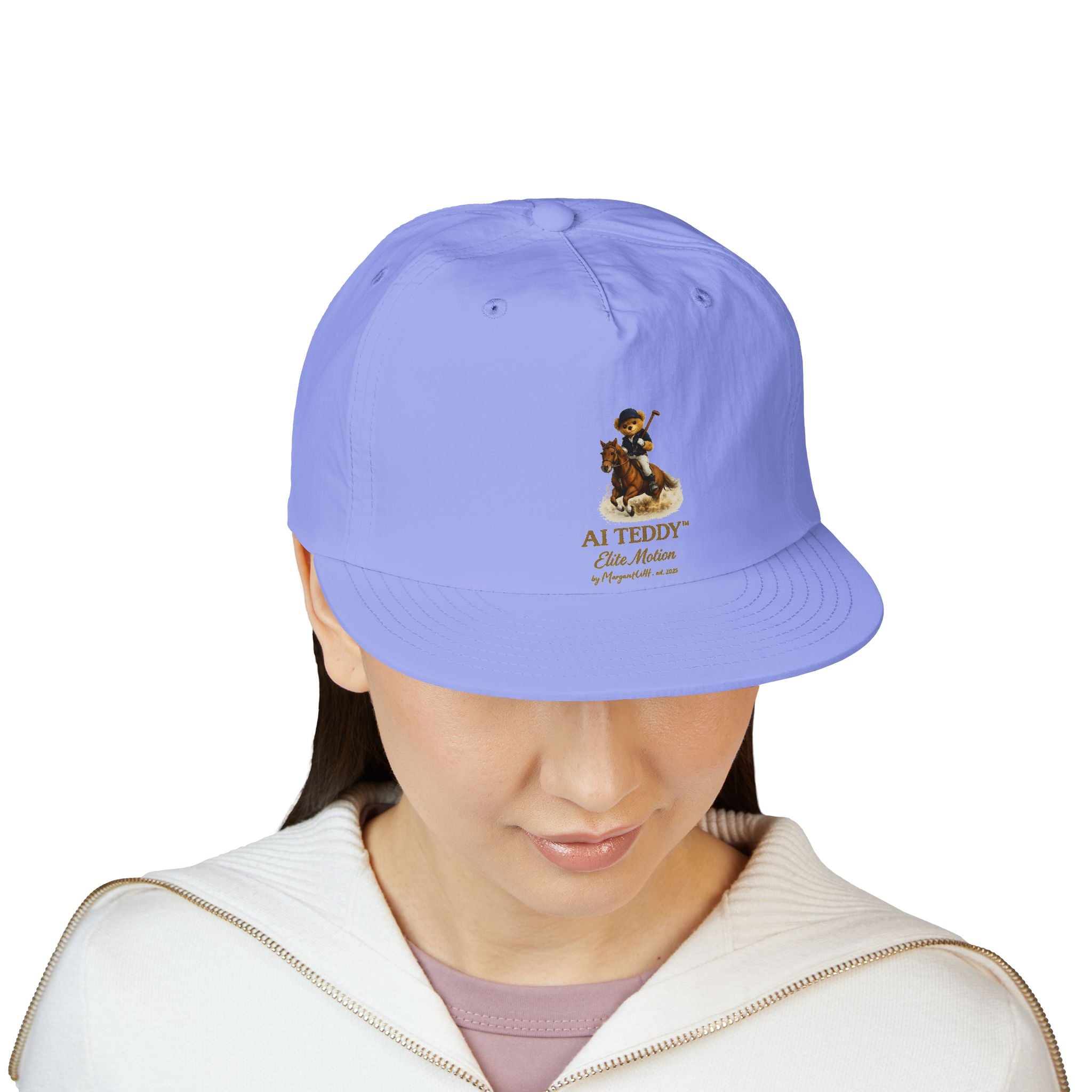 AI Teddy Equestrian Graphic Cap