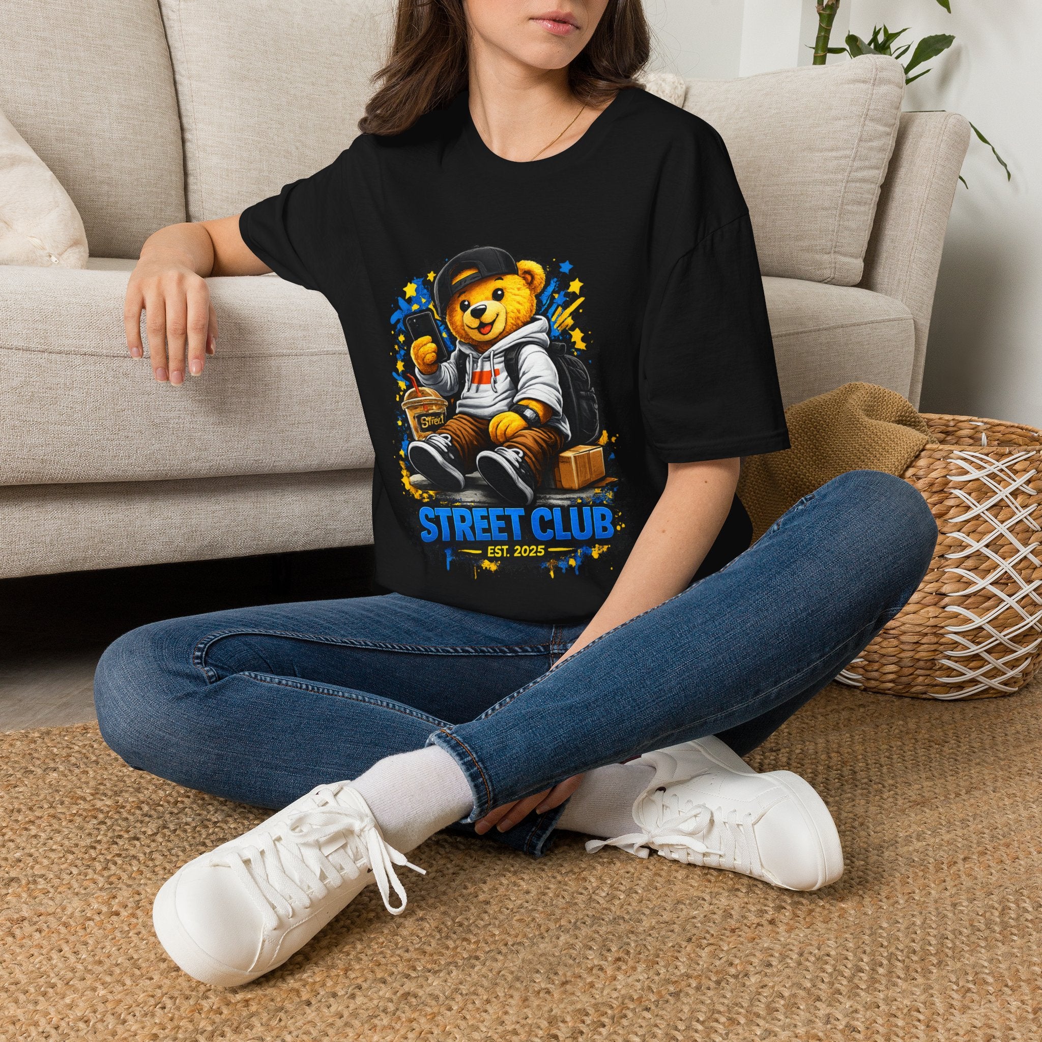 Street Club Teddy Graphic T-Shirt