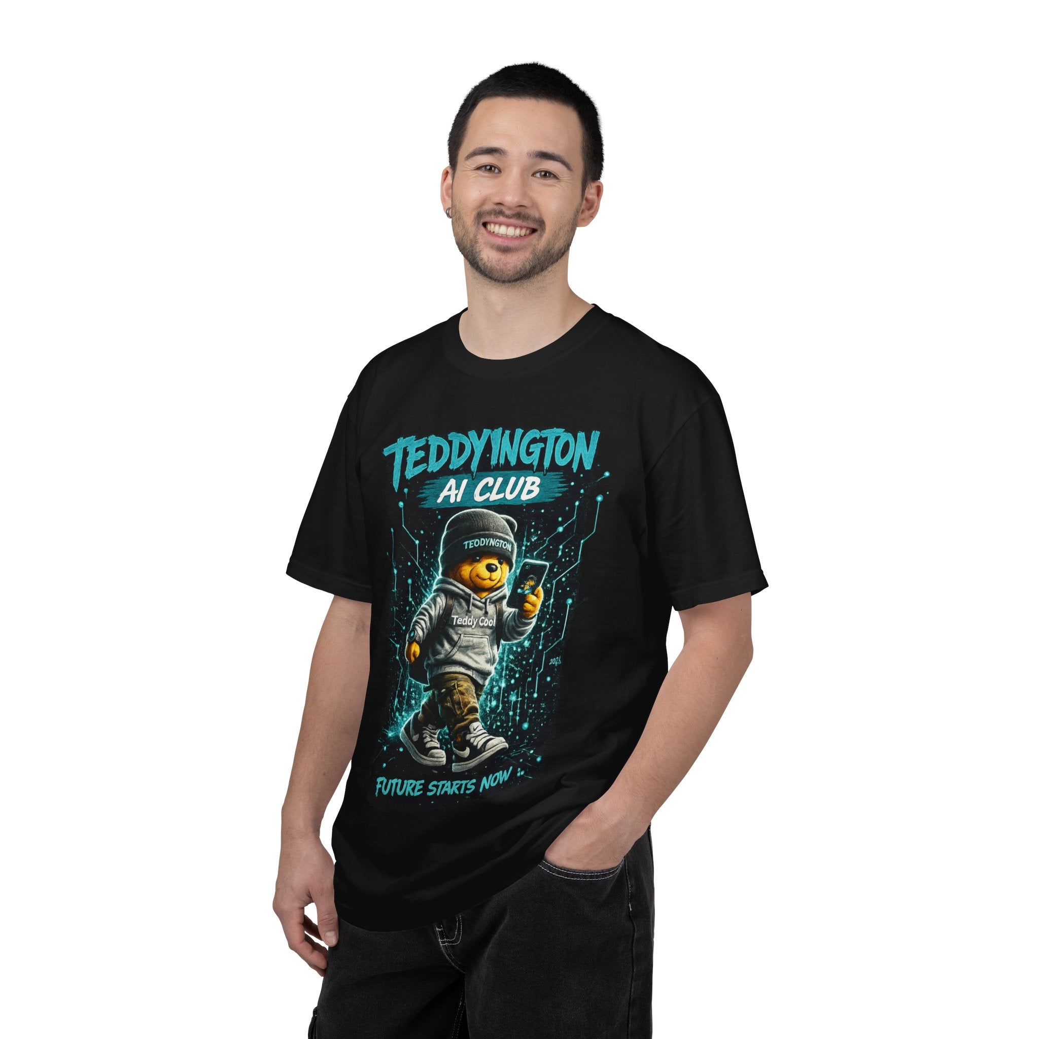 Teddyington Ai Club Front & Back Print T-Shirt