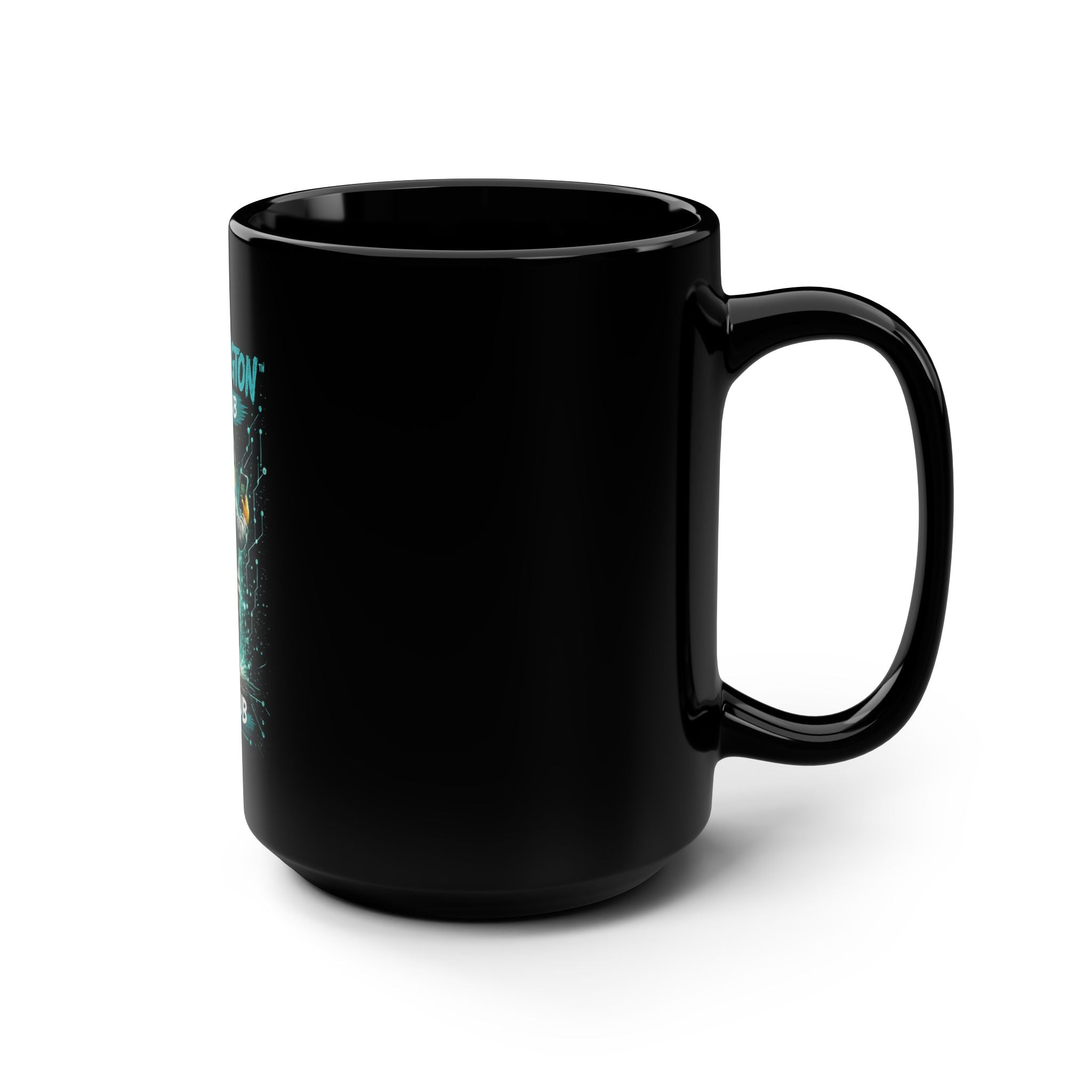 Teddyington AI Club Black Ceramic Mug