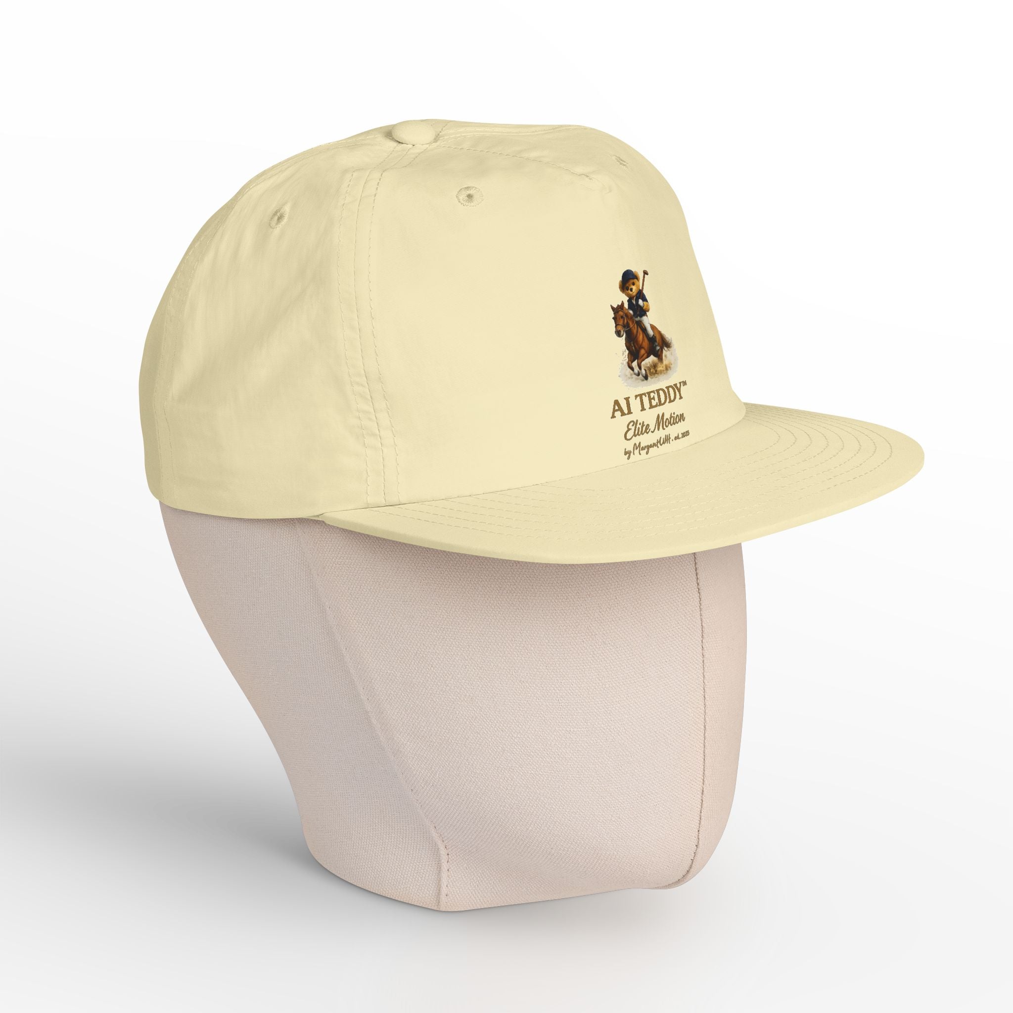 AI Teddy Equestrian Graphic Cap