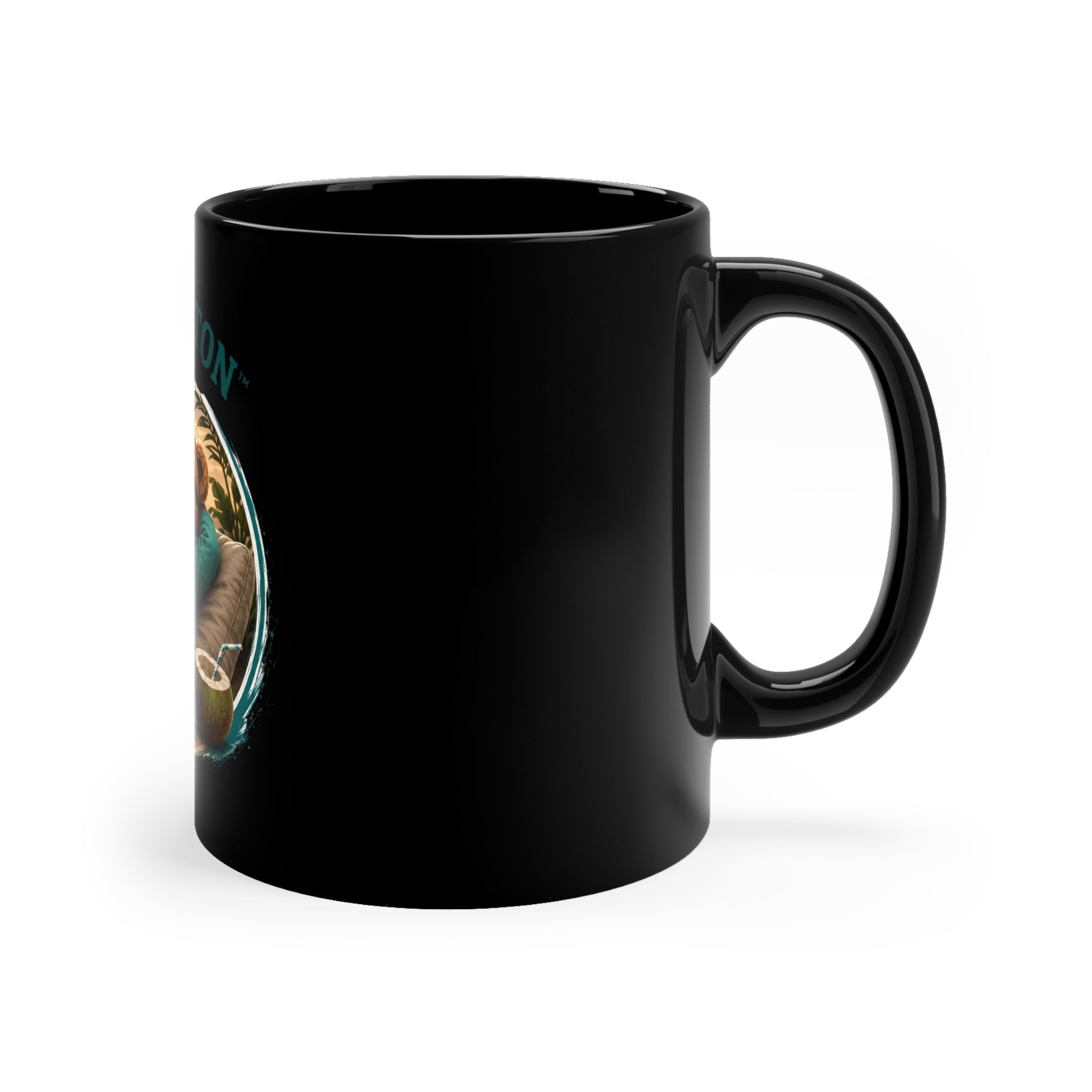 Teddyngton Wellness Club Black Coffee Mug