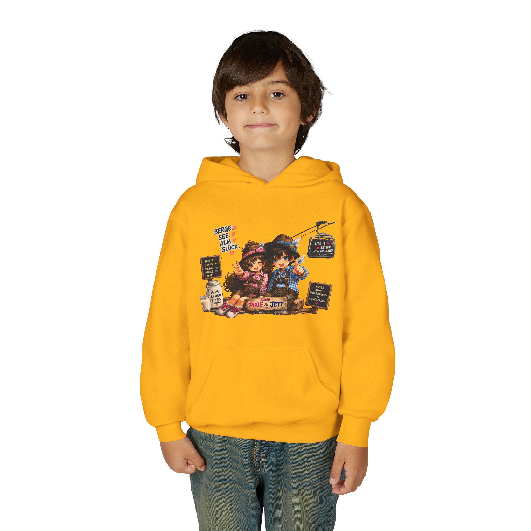 Kids Cute Cartoon Graphic Hoodie