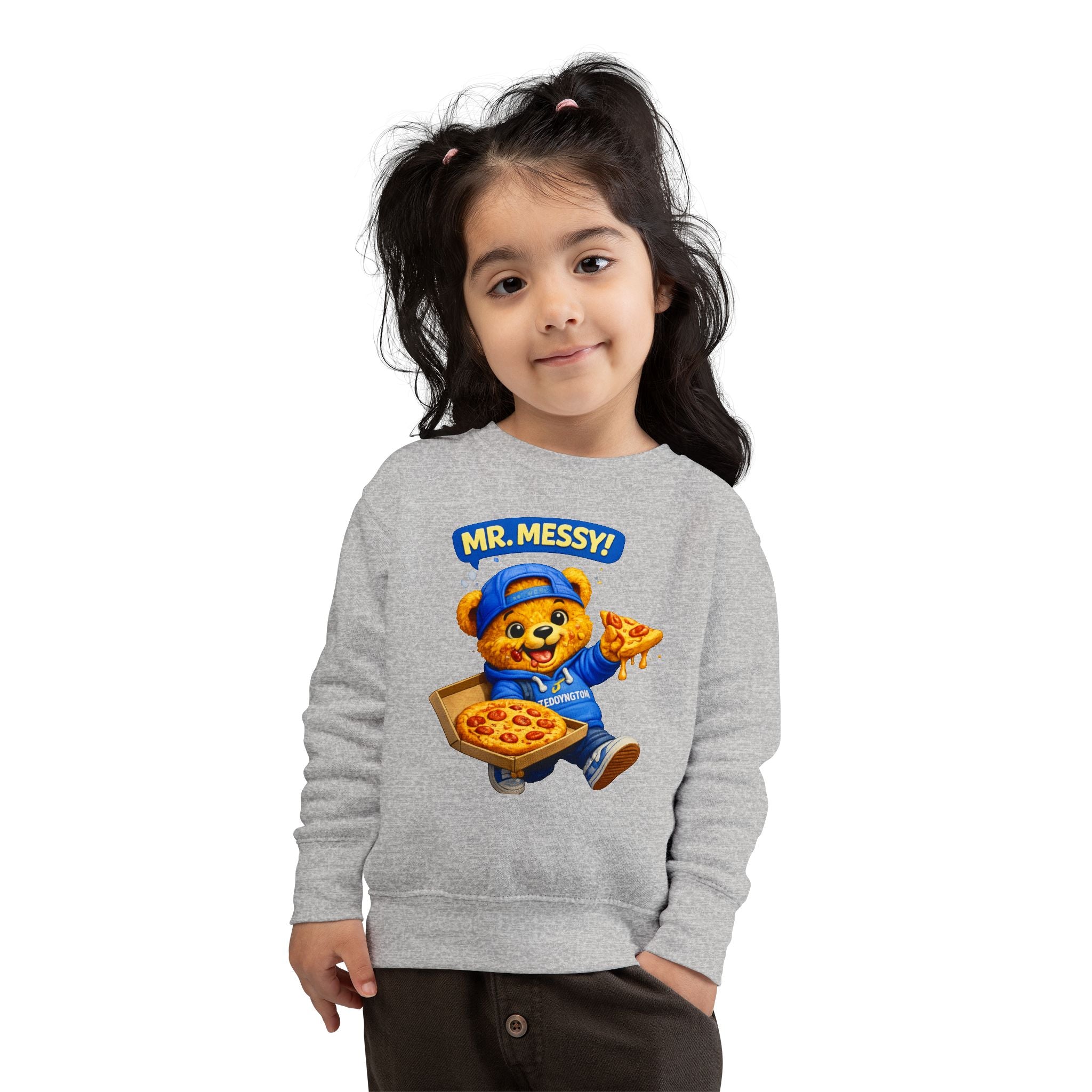 Mr. Messy Pizza Teddy Sweatshirt